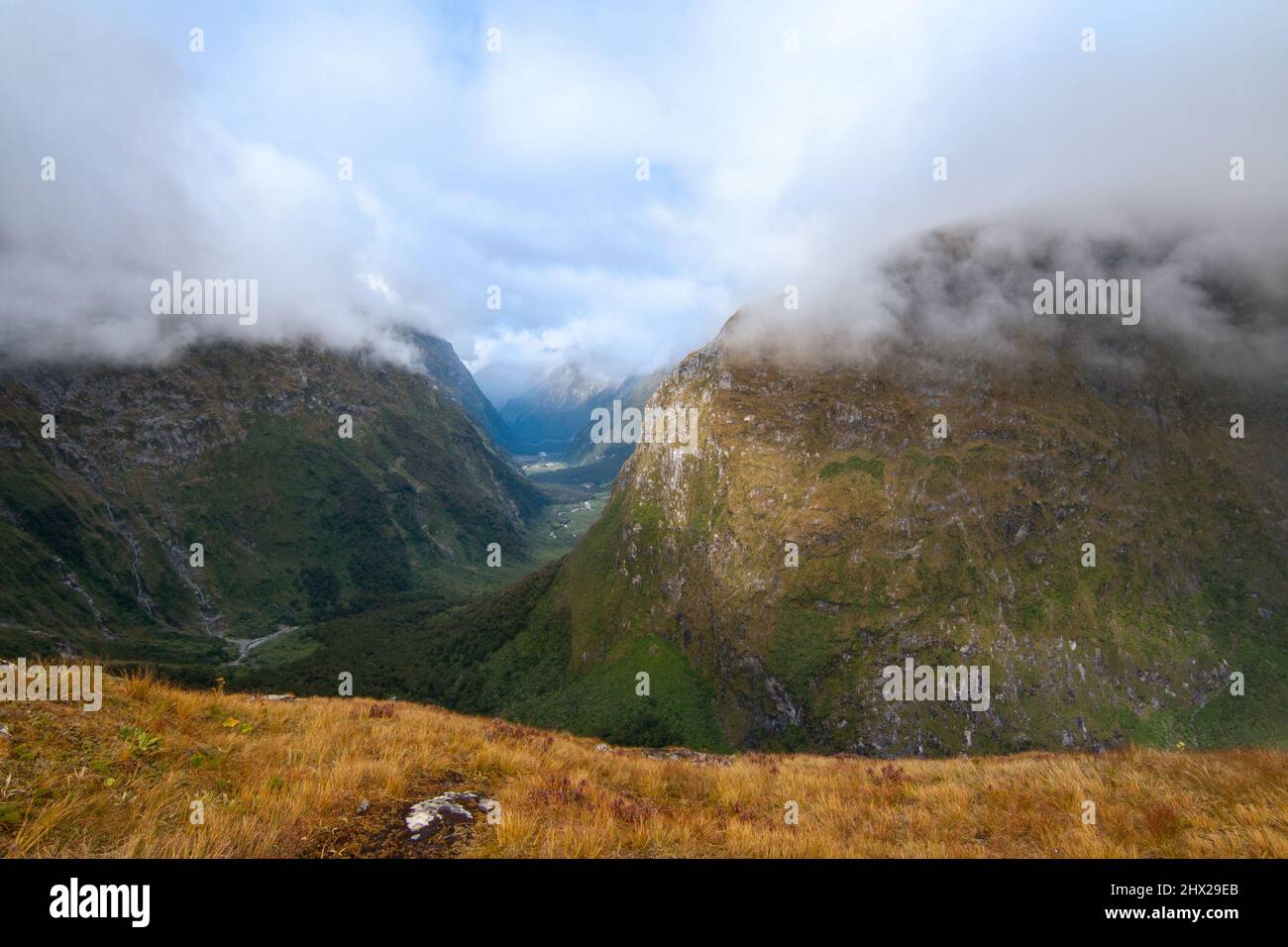 Clinton Valley in Fiordland National Park the famous Milford Track