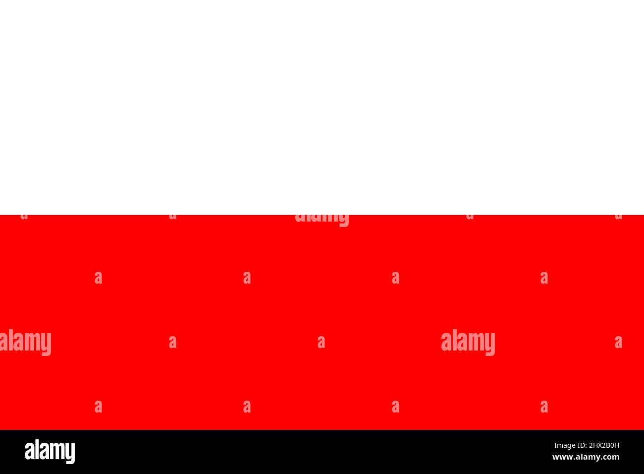 Poland flag. Illustration of the flag of Poland. Horizontal design. Illustration. Map. Stock Photo