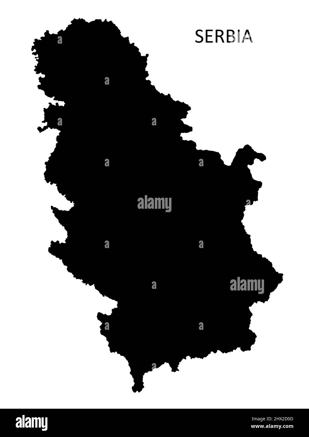 cartina serbia - 7 Map of serbia hi-res stock photography and images - Alamy