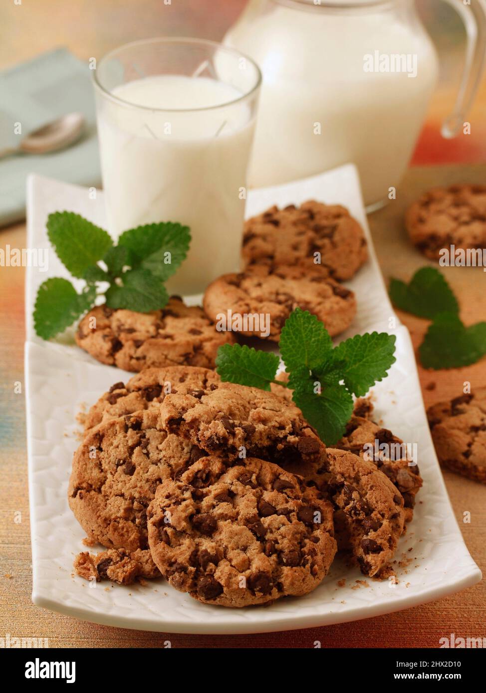 Chocolate cookies. Stock Photo