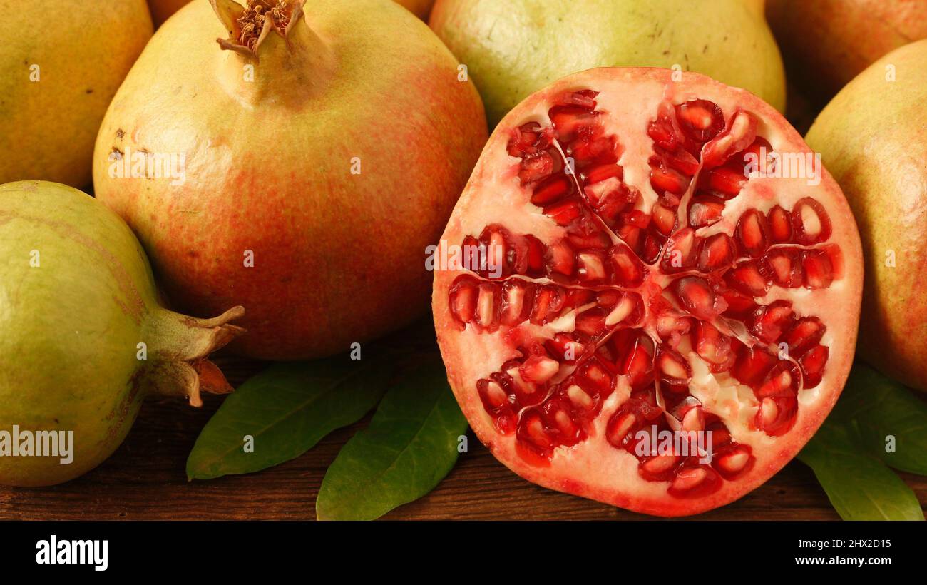 Pomegranates. Stock Photo