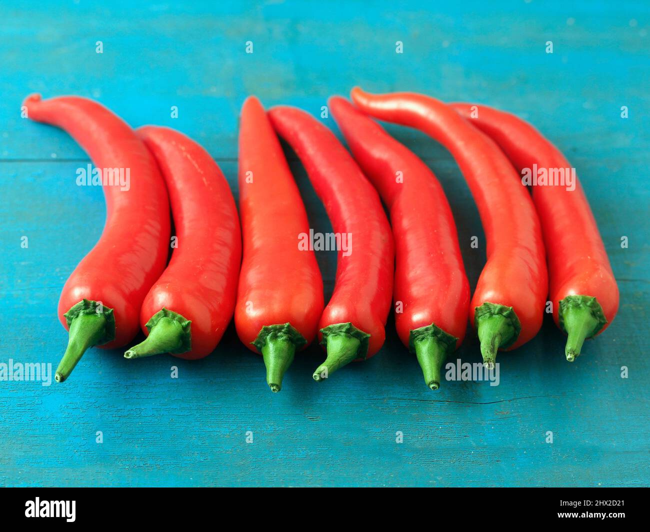 Red hot chilli peppers. Stock Photo