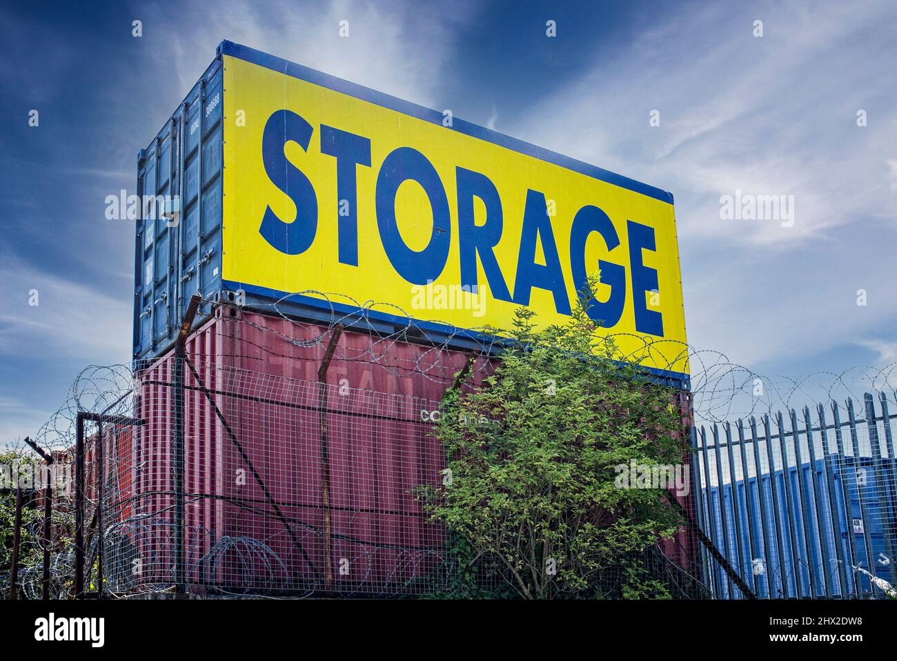 Self storage in shipping containers Stock Photo Alamy
