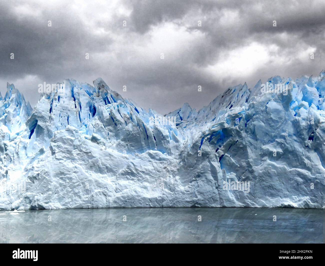 Iceberg of Lake Argentino (Perito Moreno Glacier). Stock Photo