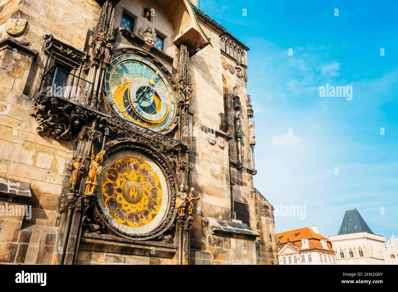 Prague Astronomical Clock At Old Town City Hall From 1410 Is The Third Oldest Astronomical Clock