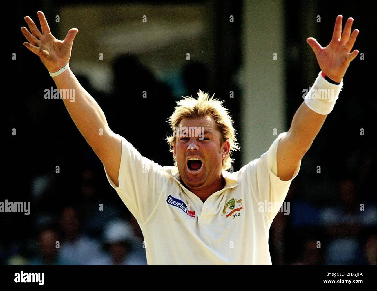 File photo dated 09-09-2005 of Australia's Shane Warne. Details of Shane Warne's funeral have been announced with a state memorial service to be held on March 30 at the former Australia leg-spinner's beloved Melbourne Cricket Ground. Issue date: Wednesday March 9, 2022. Stock Photo