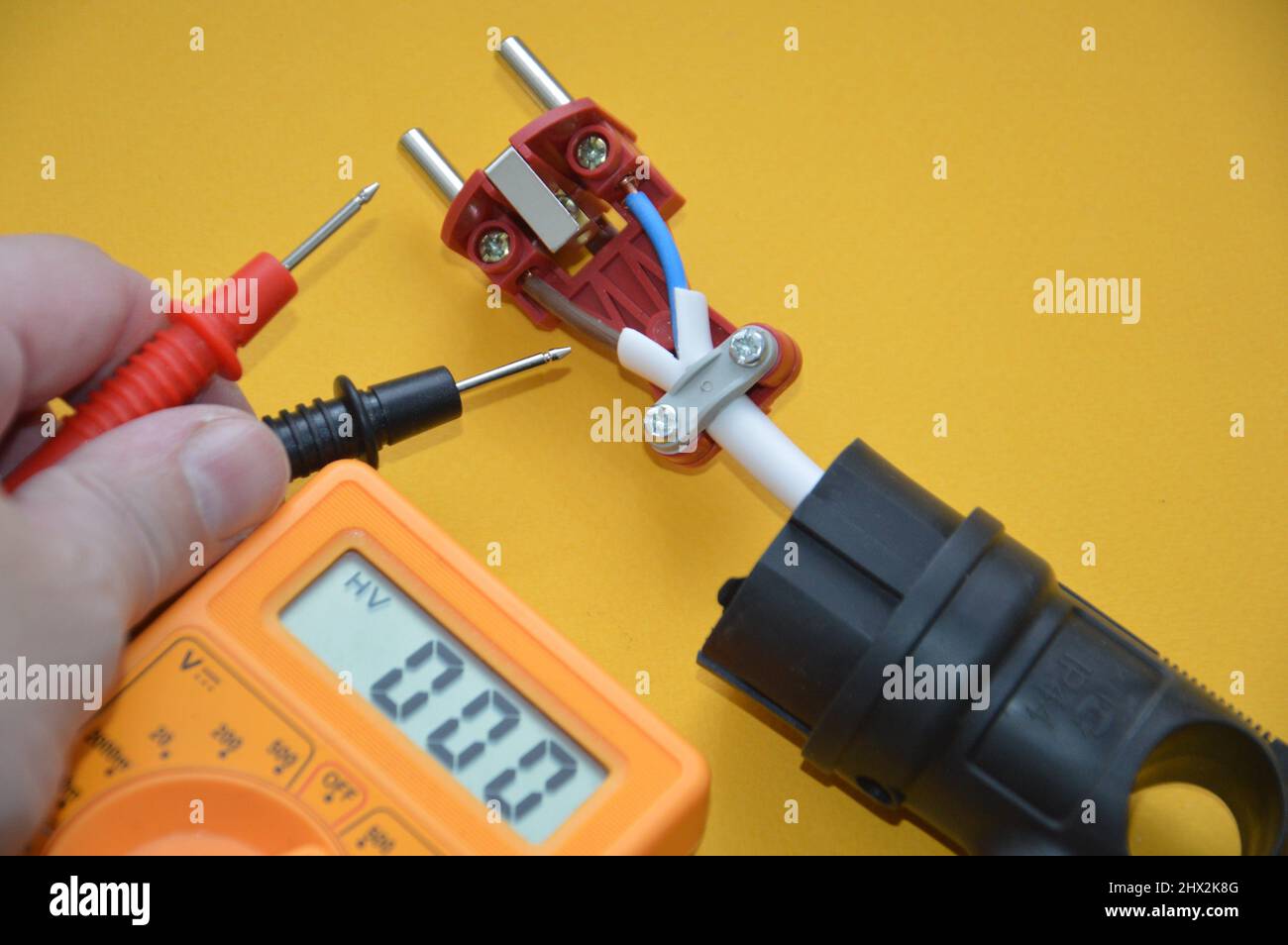 Creating a the plug and socket Stock Photo Alamy