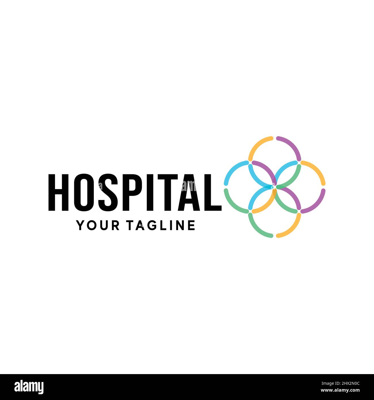 A cool and modern logo for medical companies design Stock Vector Image ...