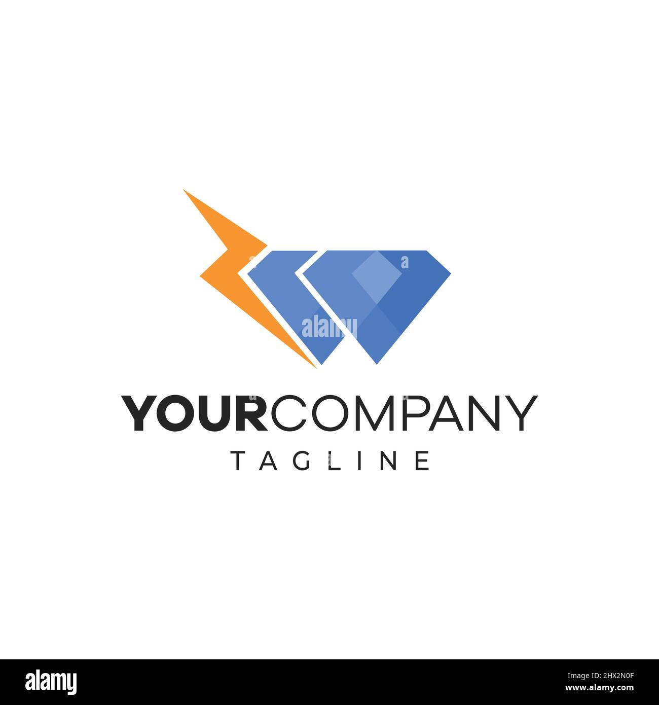 A cool and modern double diamond logo Stock Vector Image & Art Alamy