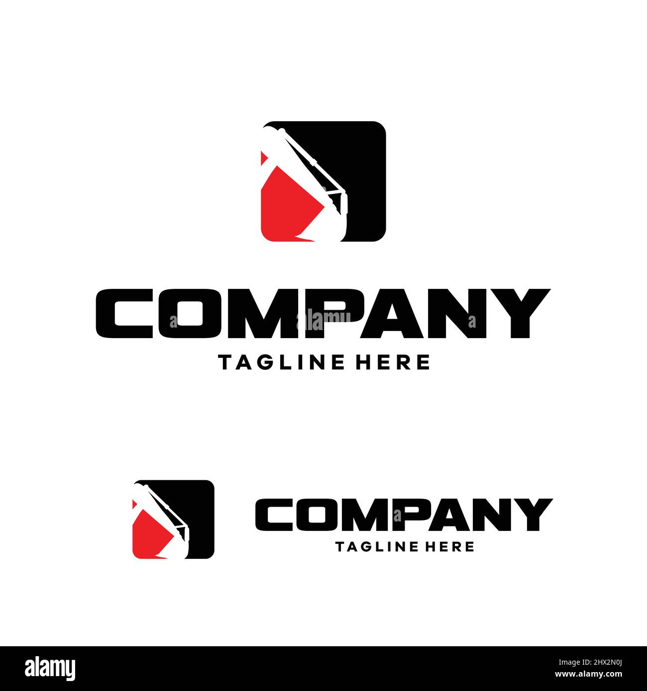 A cool and modern logo for a mining company Stock Vector