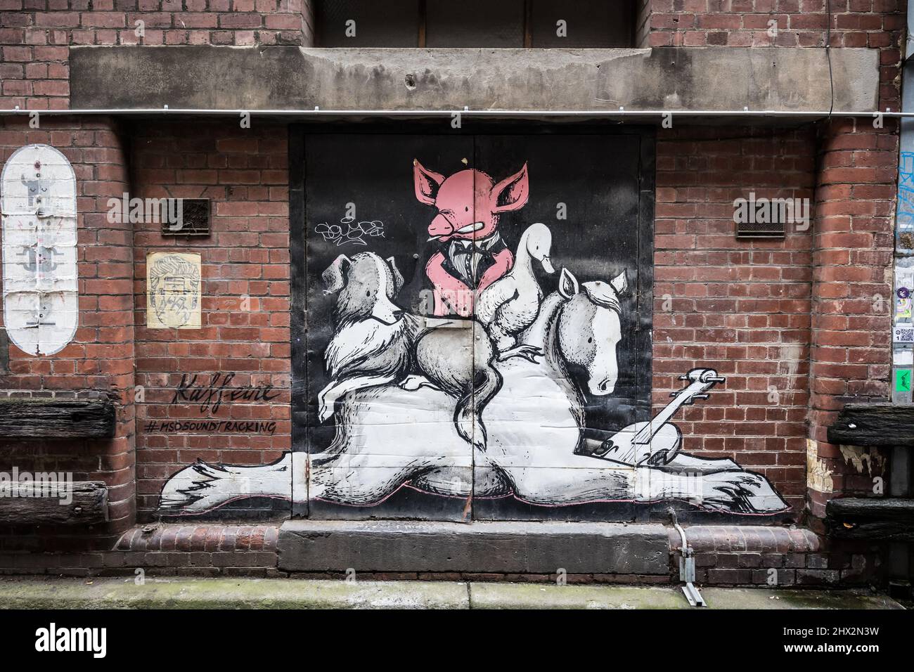 Warburton Lane Detail in Melbourne Australia Stock Photo Alamy