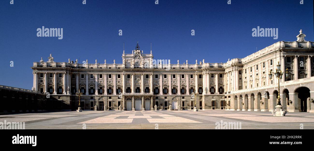 Palacio Real de Oriente. (The Royal Palace). Madrid. Spain. Stock Photo