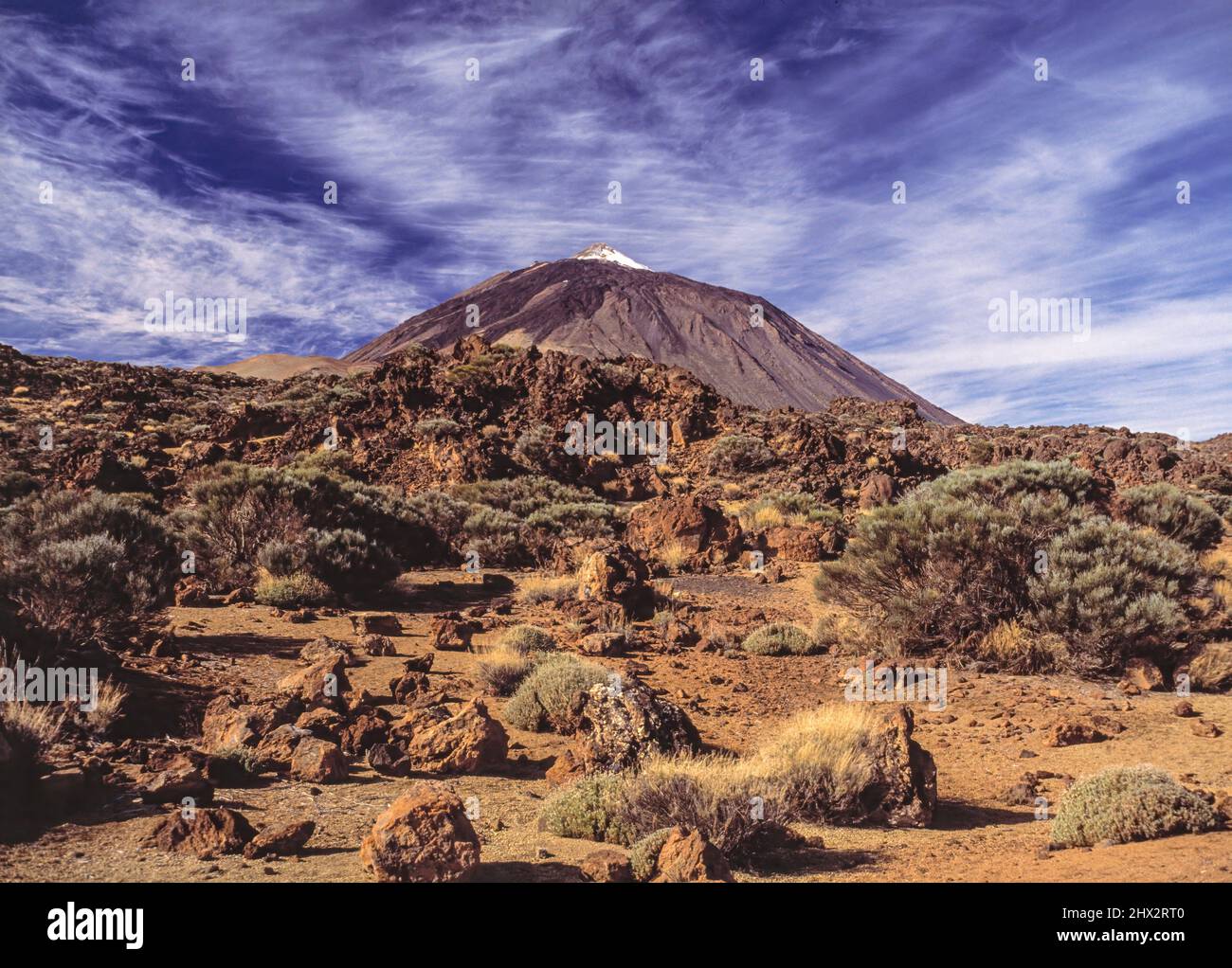 El Teide Volcano. Tenerife. Canary Islands. Spain. Stock Photo