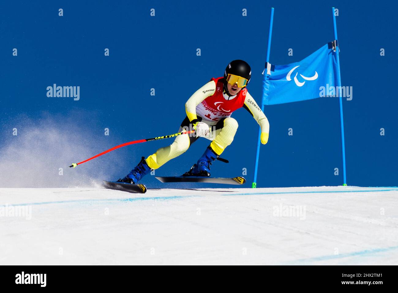Yanqing (China) / National Alpine Center / 07.03.2022  Para Ski Alpin / Kombination: ROTHFUSS, Andrea (GER) vom SV Mitteltal-Obertal (BAD), geboren am Stock Photo