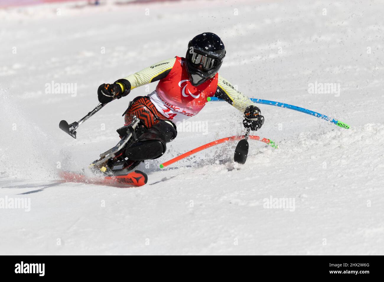 Yanqing (China) / National Alpine Center / 07.03.2022  Para Ski Alpin / Kombination: FORSTER, Anna-Lena (GER) vom BRSV Radolfzell (BAD), geboren am 15 Stock Photo