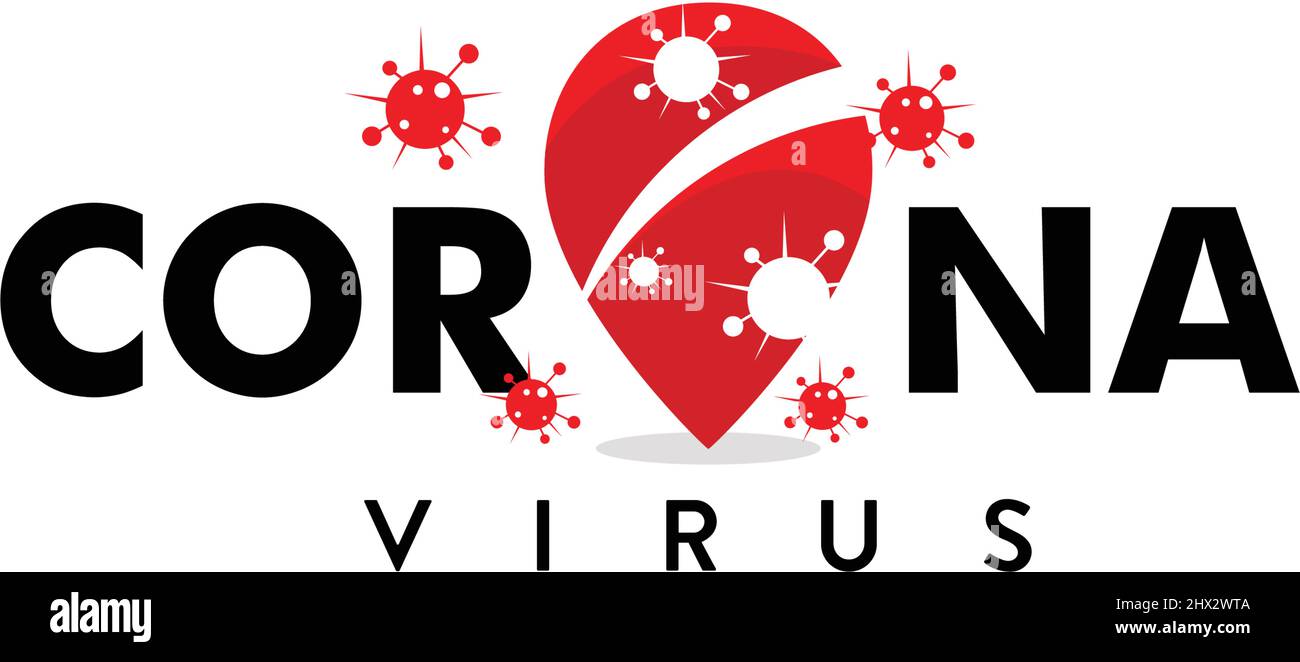 danger logo for corona virus #2 Stock Vector