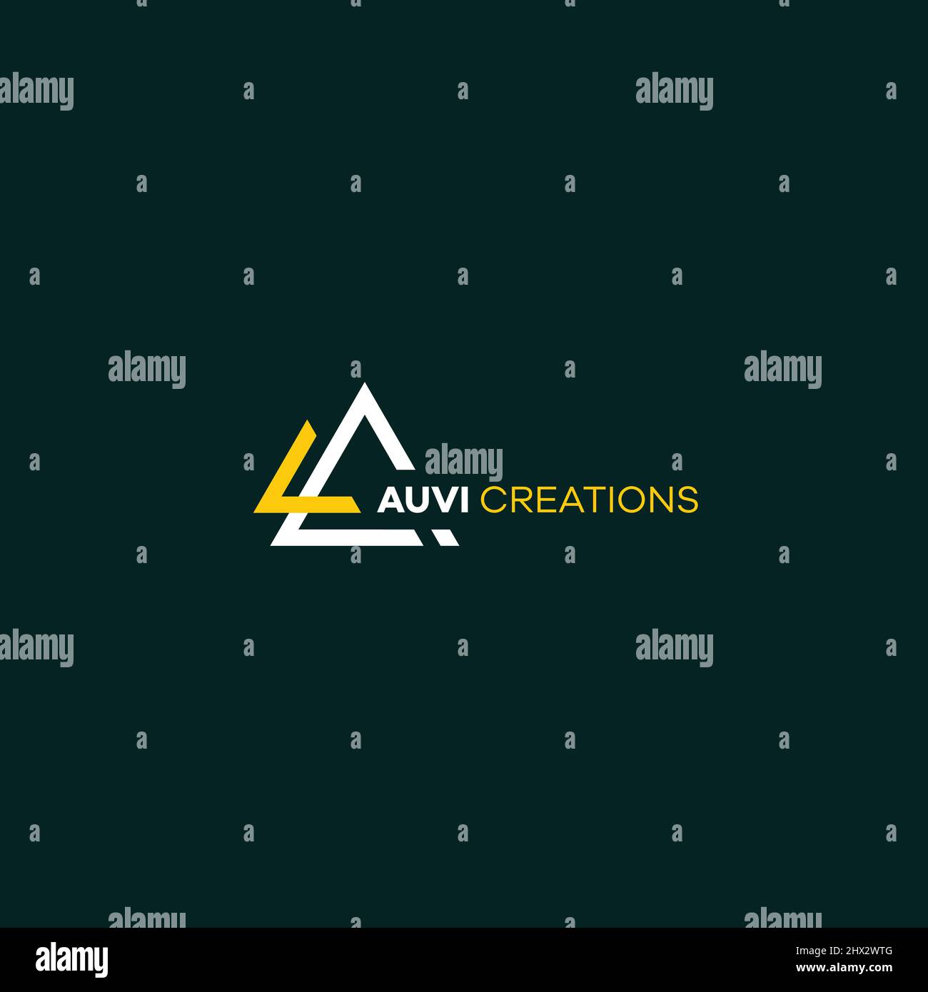 Cool and modern logo initials AC design #2 Stock Vector