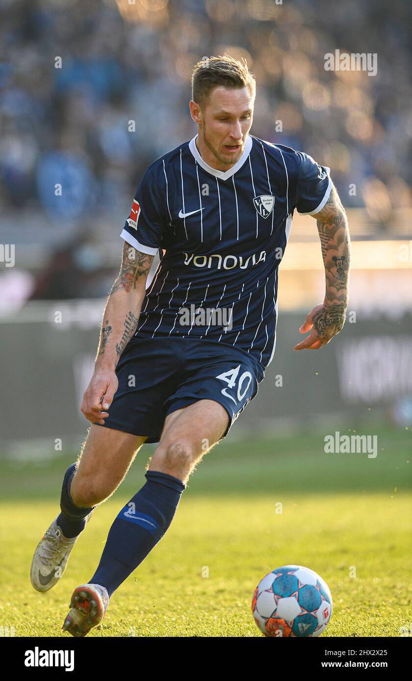 Sebastian POLTER (BO) action, soccer 1st Bundesliga, 25th matchday, VfL Bochum (BO) - Greuther Furth (FUE) 2: 1, on March 5th, 2022 in Bochum/Germany. #DFL regulations prohibit any use of photographs as image sequences and/or quasi-video # Â Stock Photo