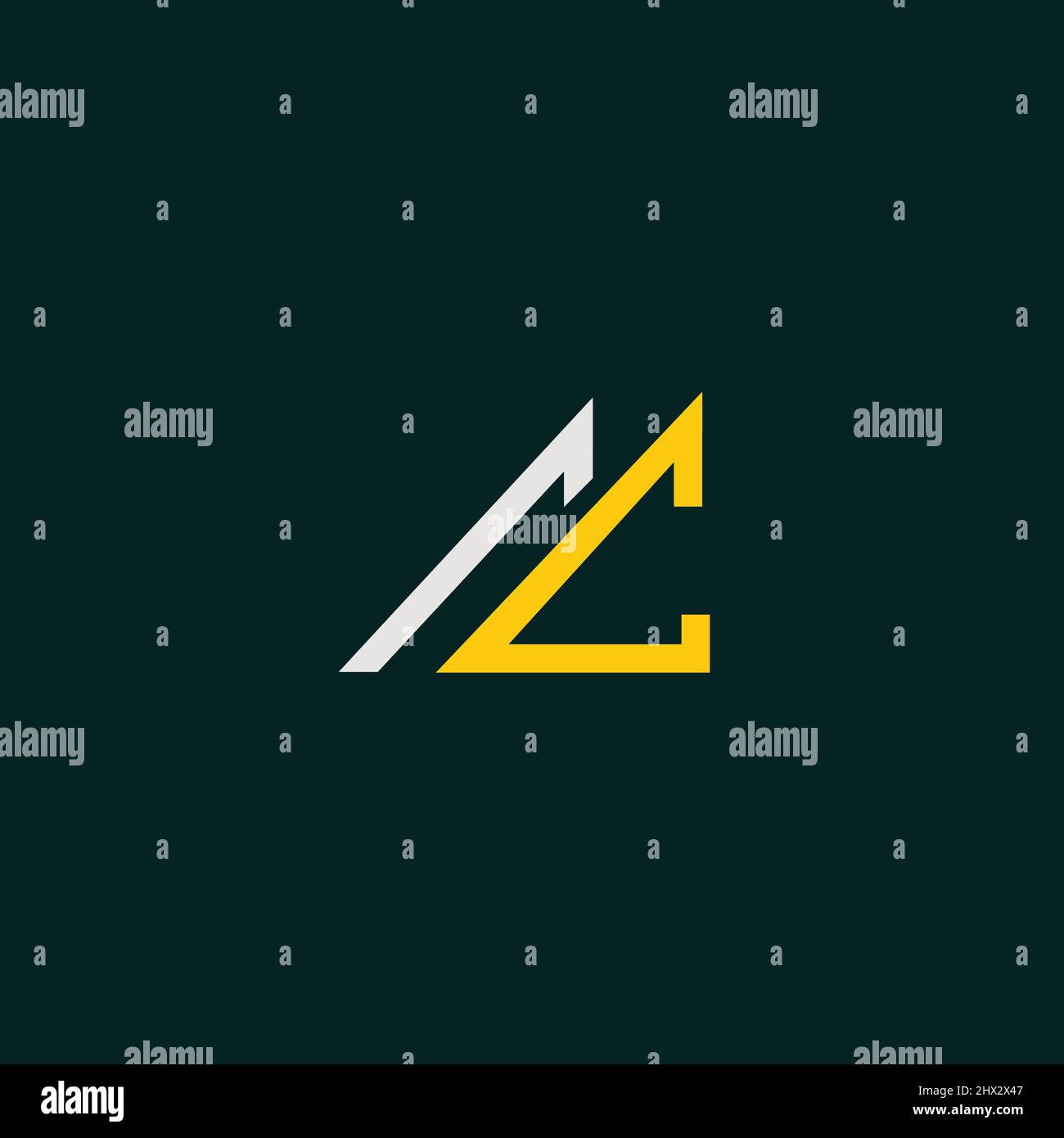 Cool and modern logo initials AC Stock Vector