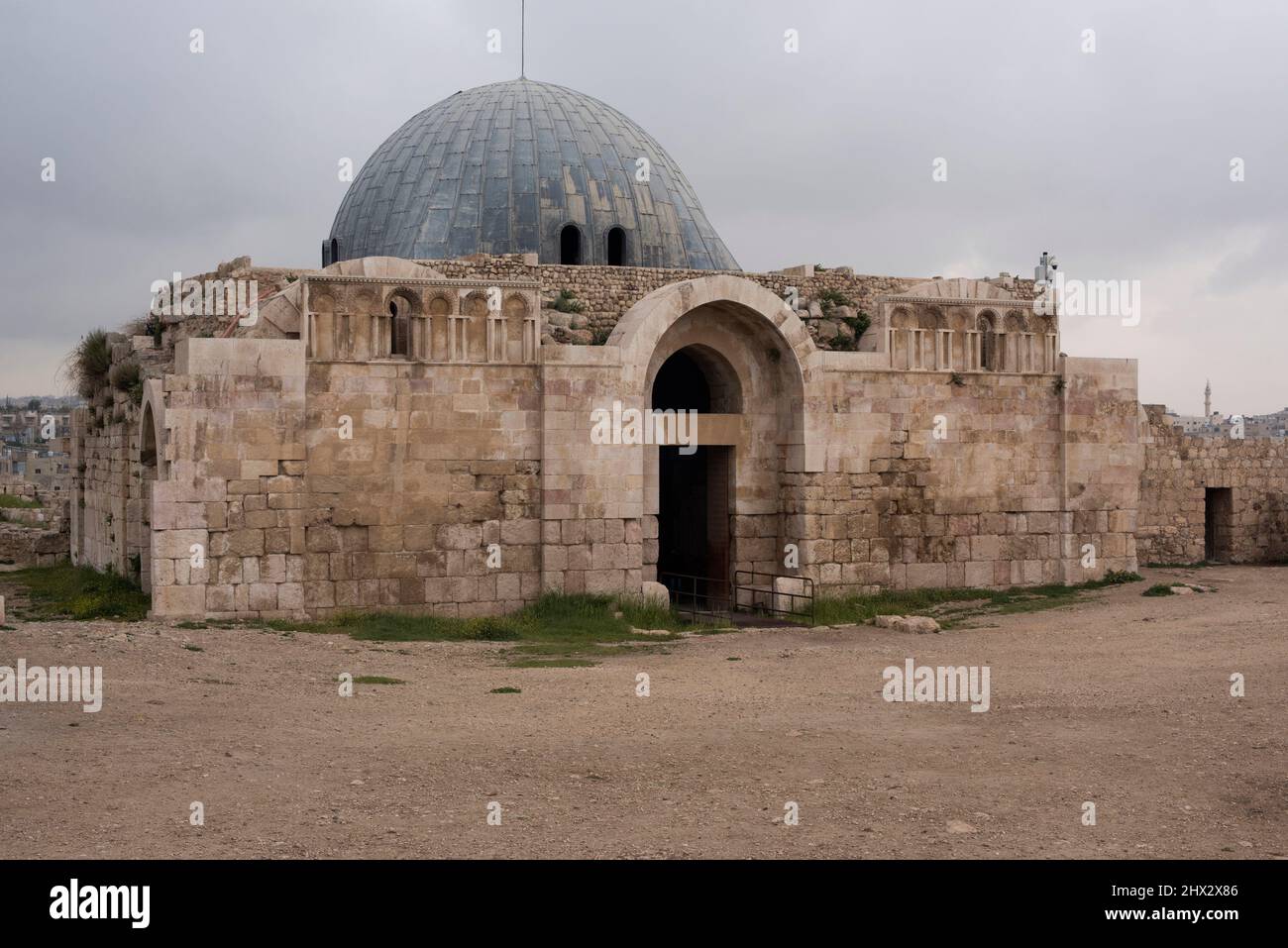 Amman Citadel. Umayyad Palace from 8th century. Jordan. Stock Photo