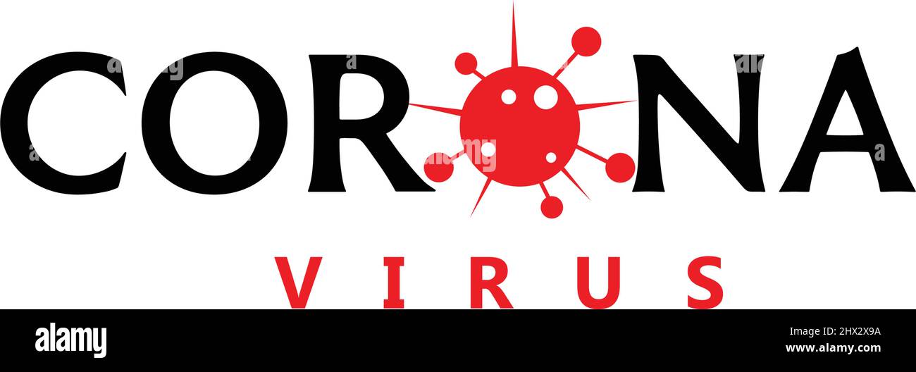danger logo for corona virus #2 Stock Vector