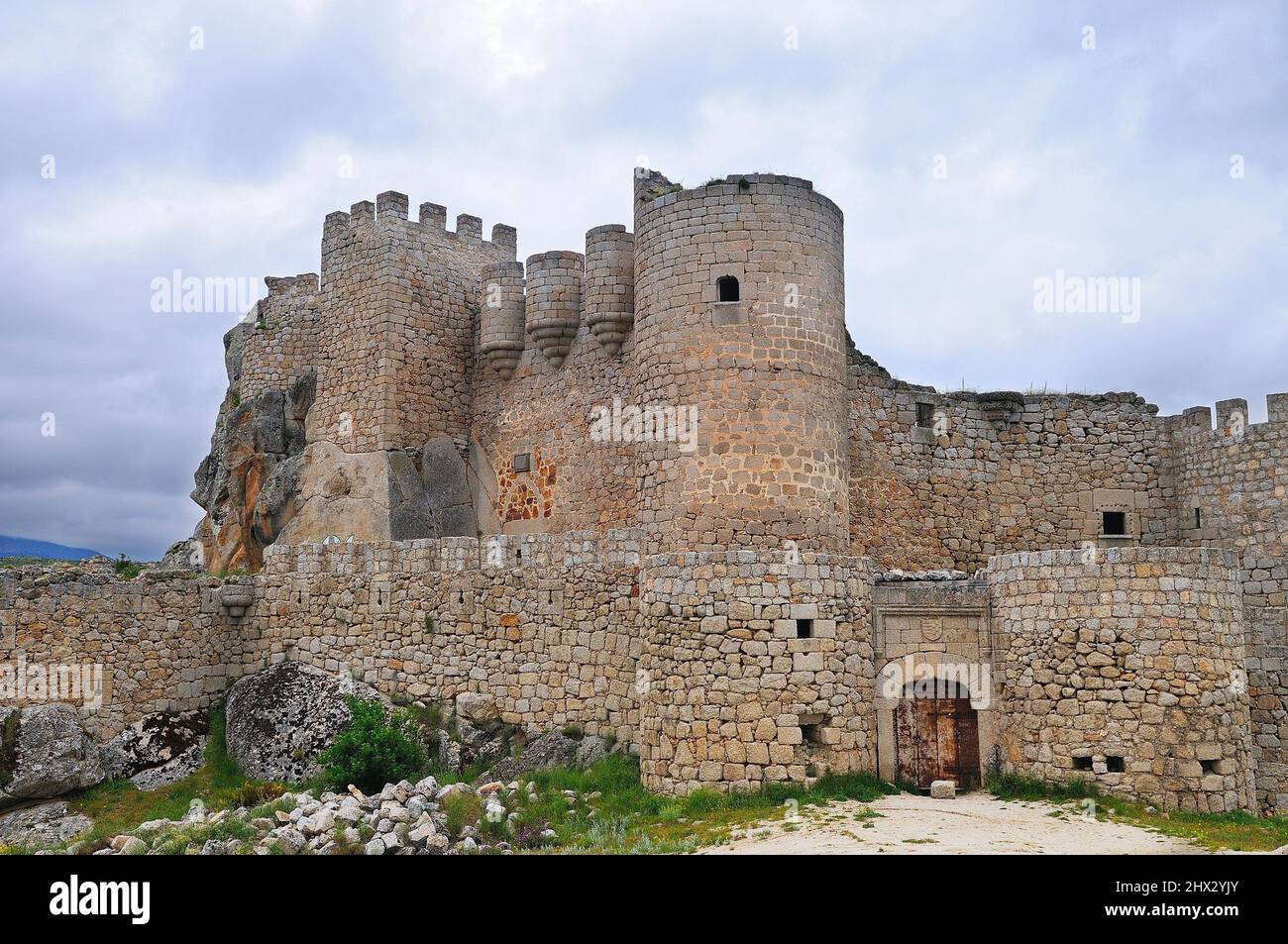 Castle of Aunqueospese. Mironcillo. Ávila province. Castilla y León. Spain Stock Photo