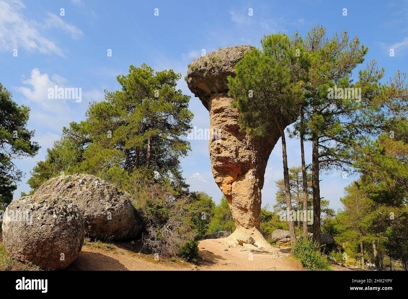 Tormo Alto. Ciudad Encantada. Serrania de Cuenca Natural Park. Cuenca province. Castilla-La Mancha. Spain Stock Photo