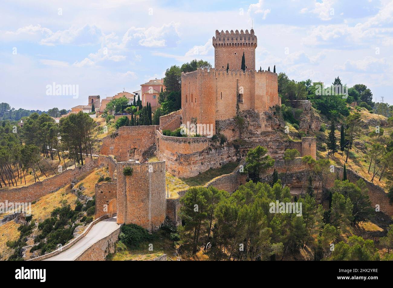 Castle of Alarcón. Cuenca province. Castilla-La Mancha. Spain Stock Photo