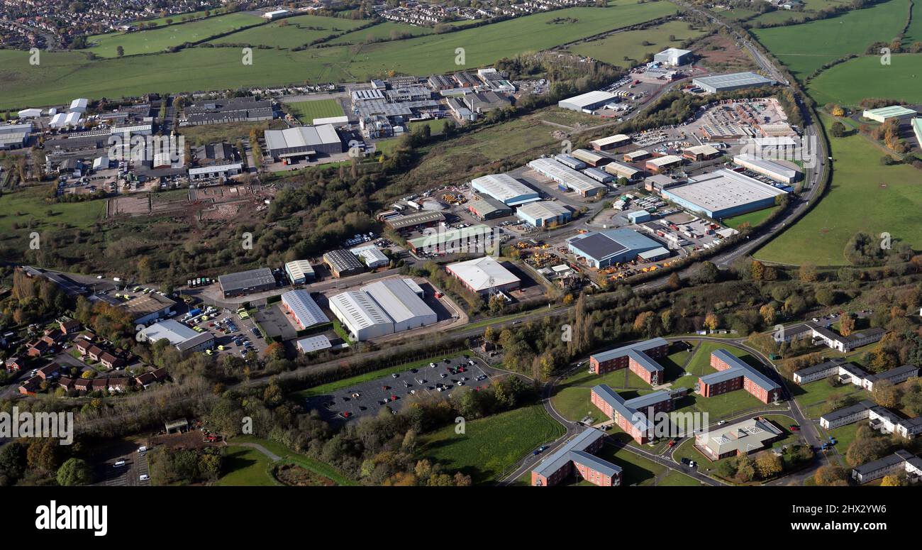 aerial view of Tollgate Industrial Estate (with St Albans Road