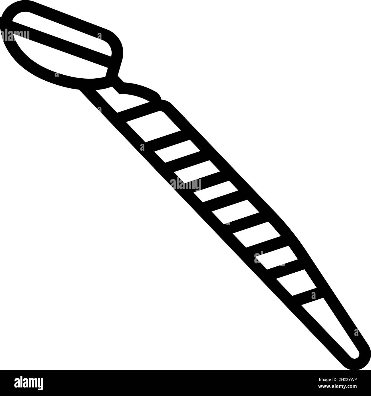 facial razor eyebrow line icon vector illustration Stock Vector Image ...