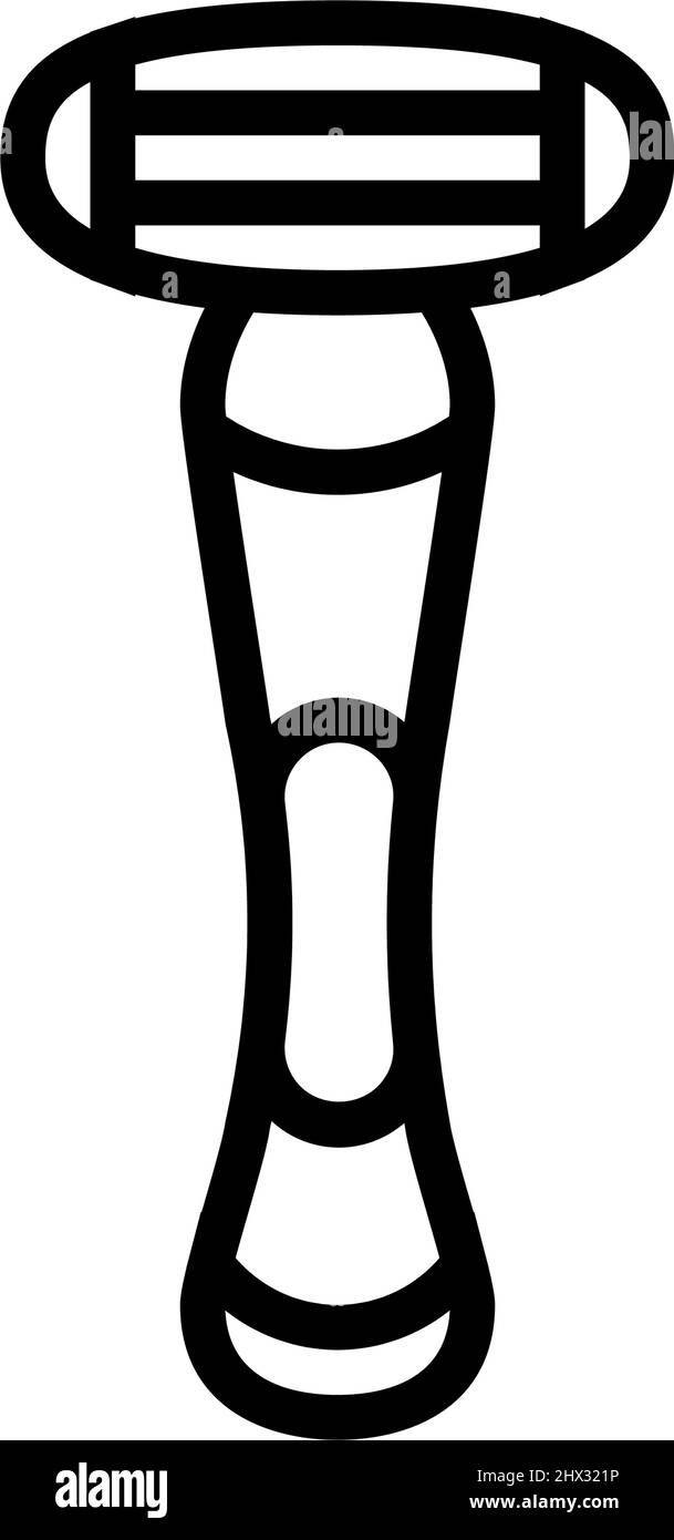 shave razor line icon vector illustration Stock Vector Image & Art - Alamy