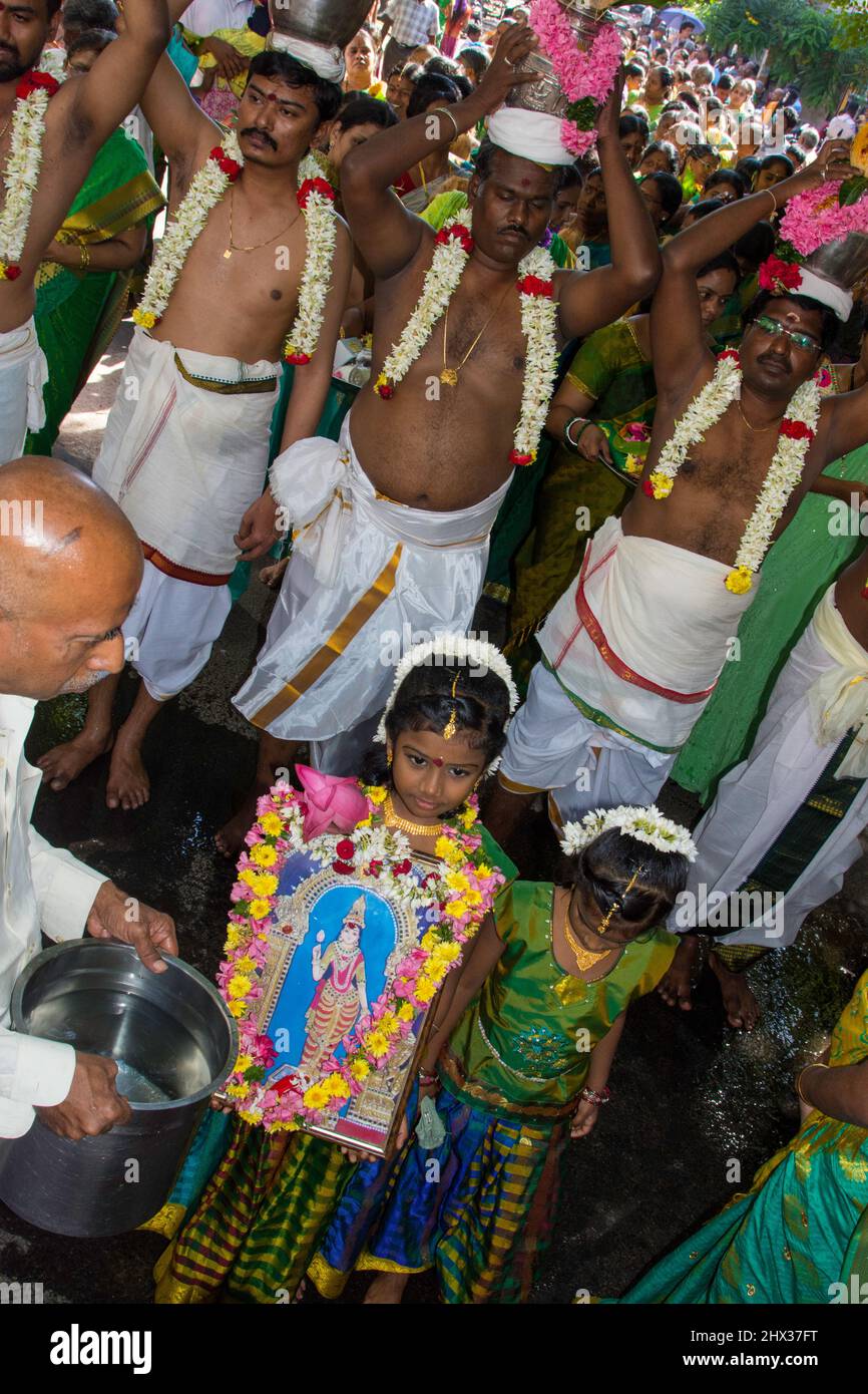 A religious festival in India Stock Photo
