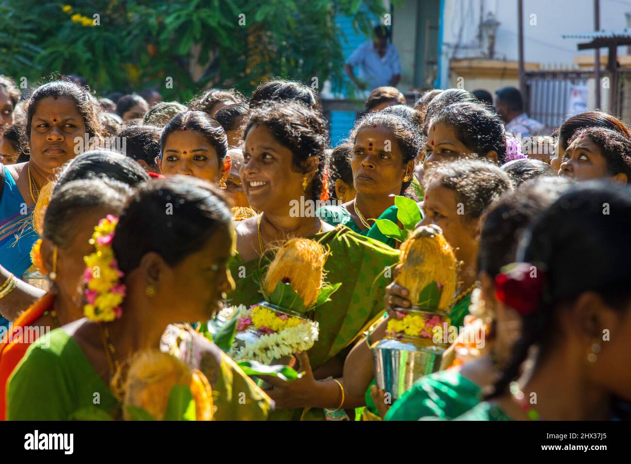 A religious festival in India Stock Photo