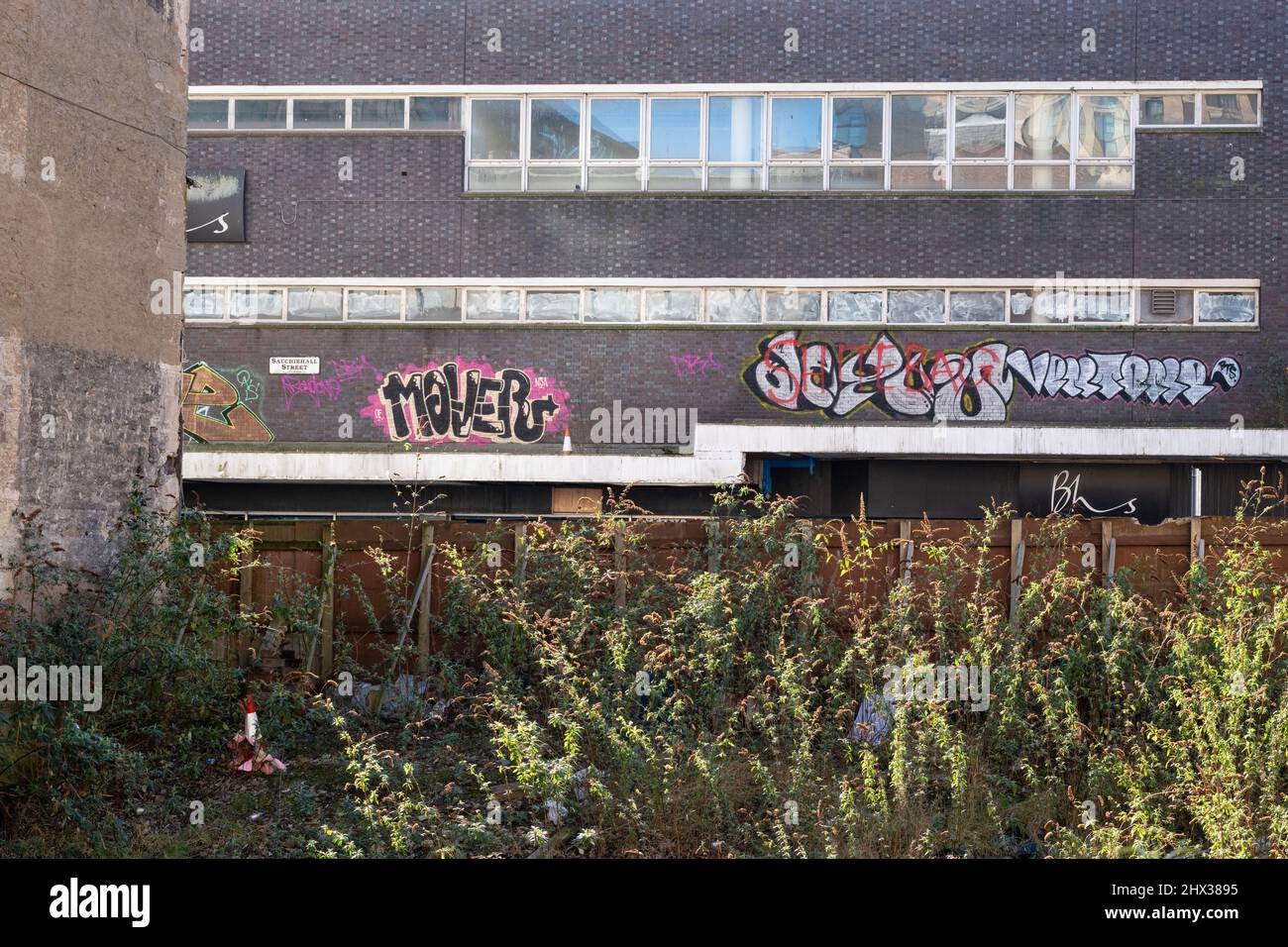 Decline of Sauchiehall Street, Glasgow former BHS store viewed from