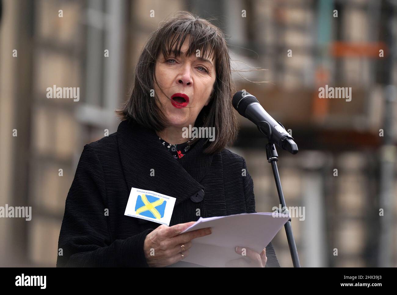 Maureen beattie ukraine demonstration hires stock photography and