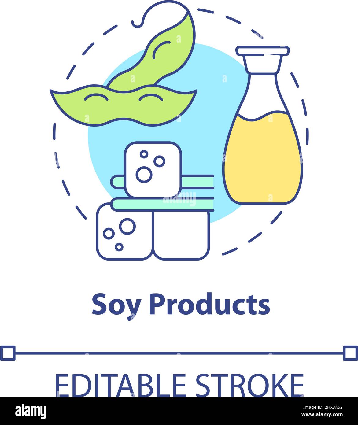 Soy products concept icon Stock Vector Image & Art Alamy