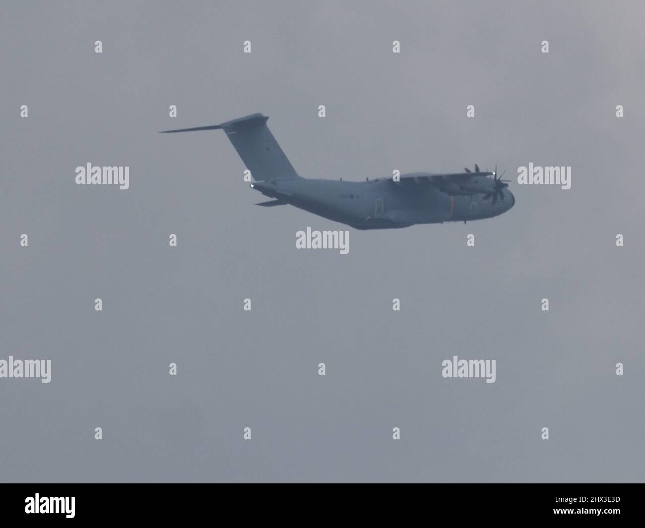Sheerness, Kent, Uk. 9Th Mar, 2022. A Low Flying Raf Military Cargo Plane  Over Sheerness, Kent This Afternoon - Believed To Be An Airbus Atlas C.1  (A400m) Cargo Plane. James Bell/Alamy Live
