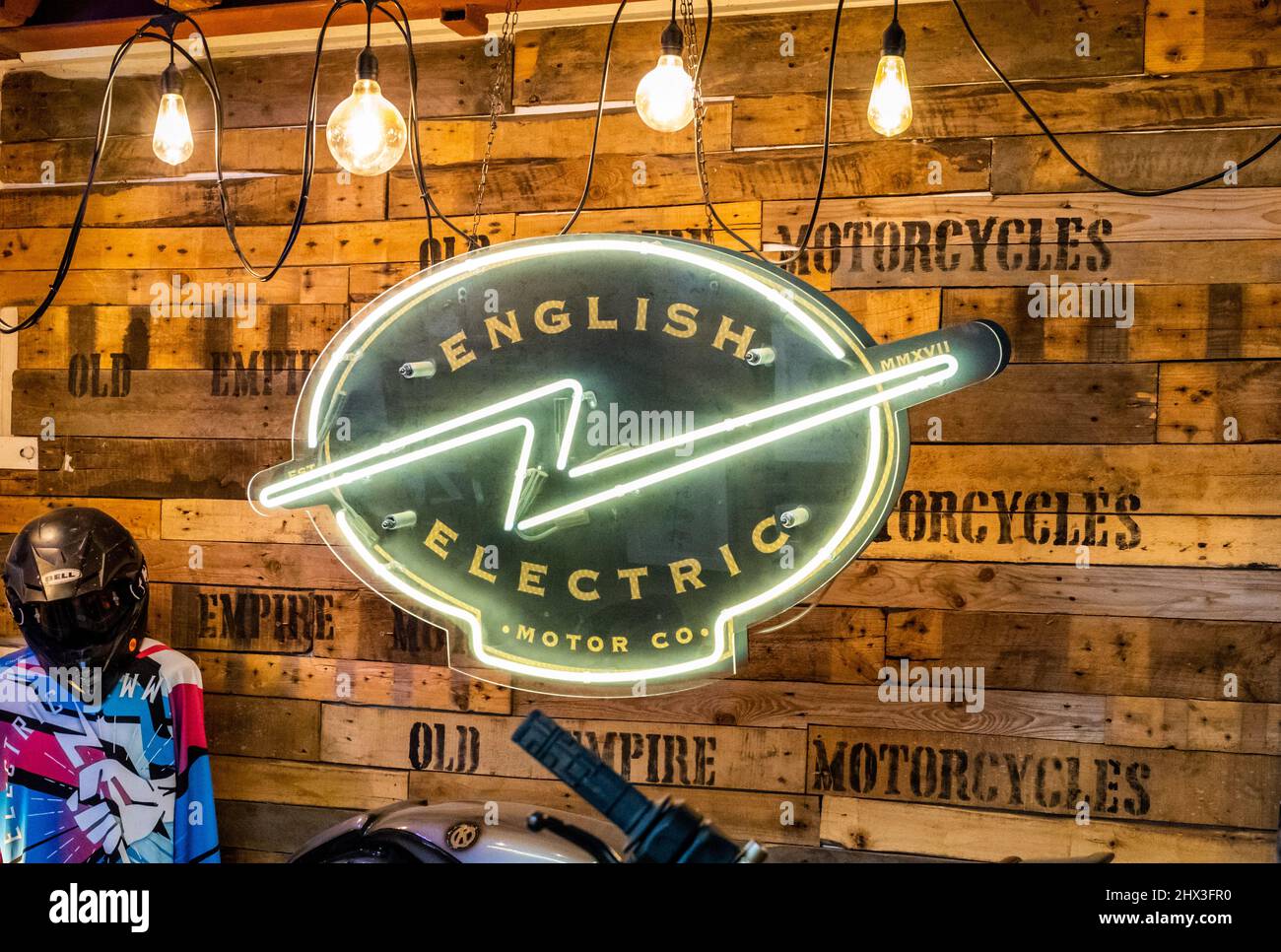 English electric motorcycle company deals