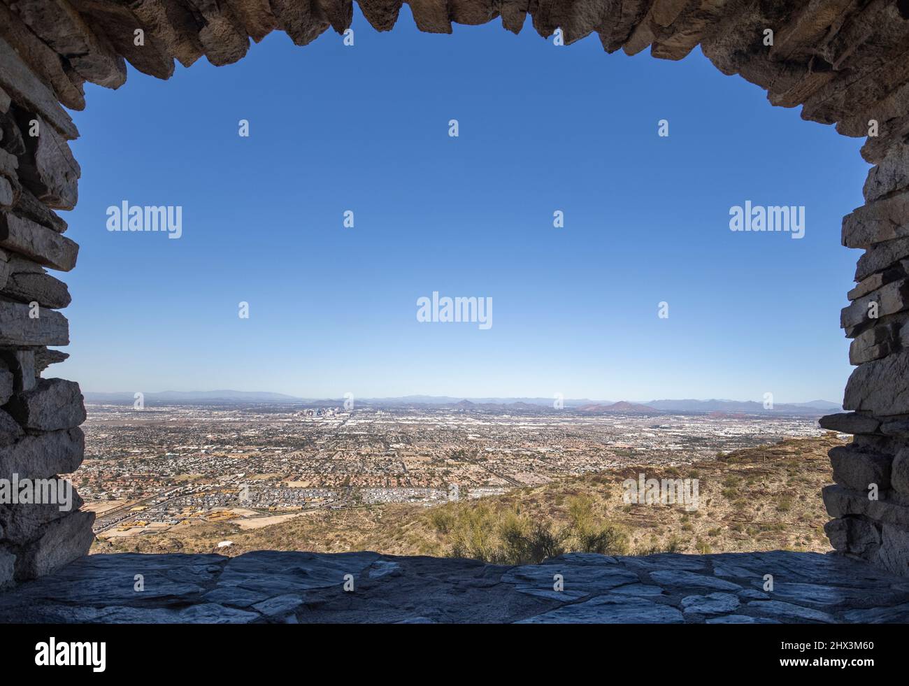 Dobbin's Lookout is perched atop Phoenix, Arizona's famed South