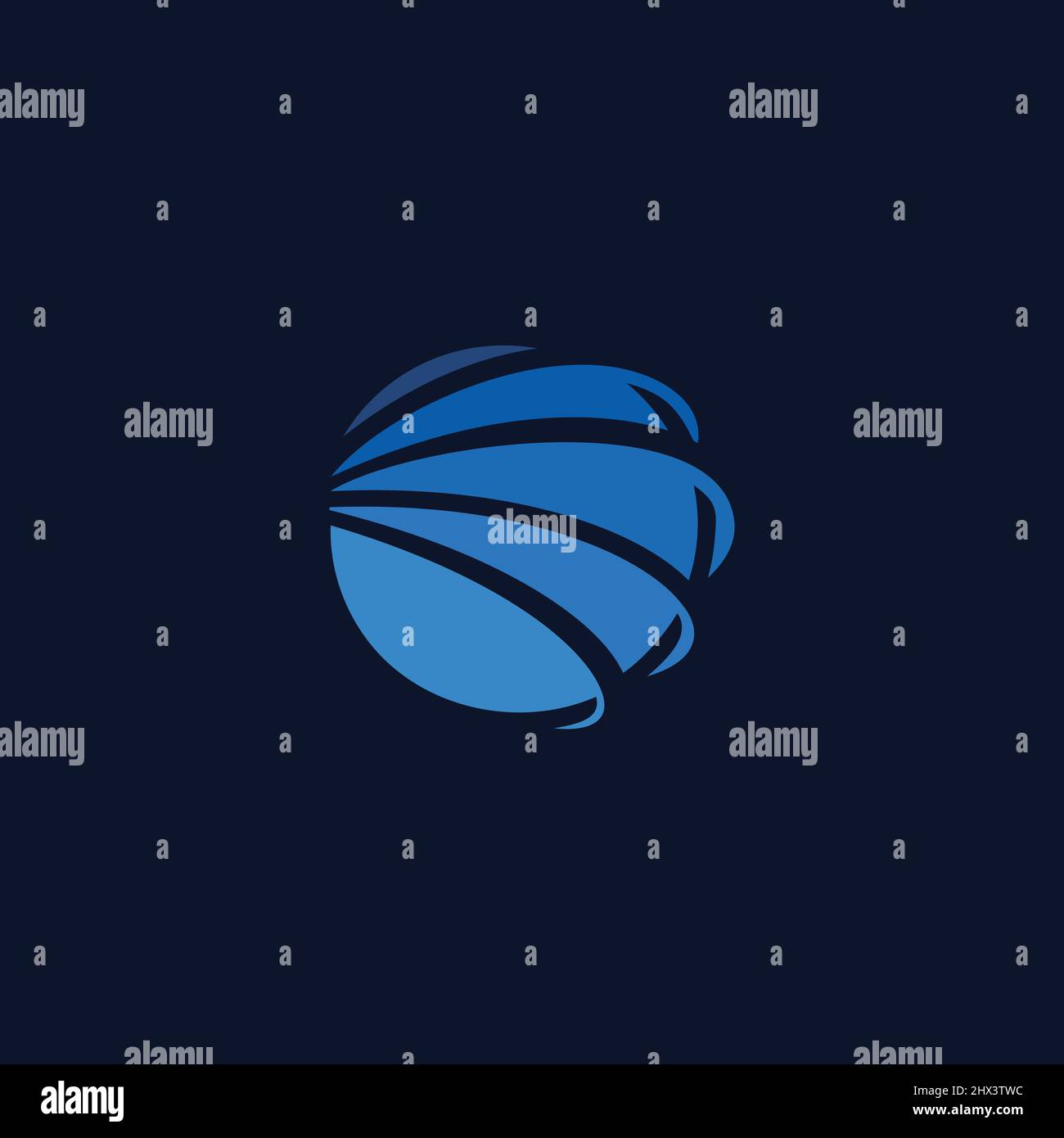 Modern and sophisticated Globe logo Stock Vector