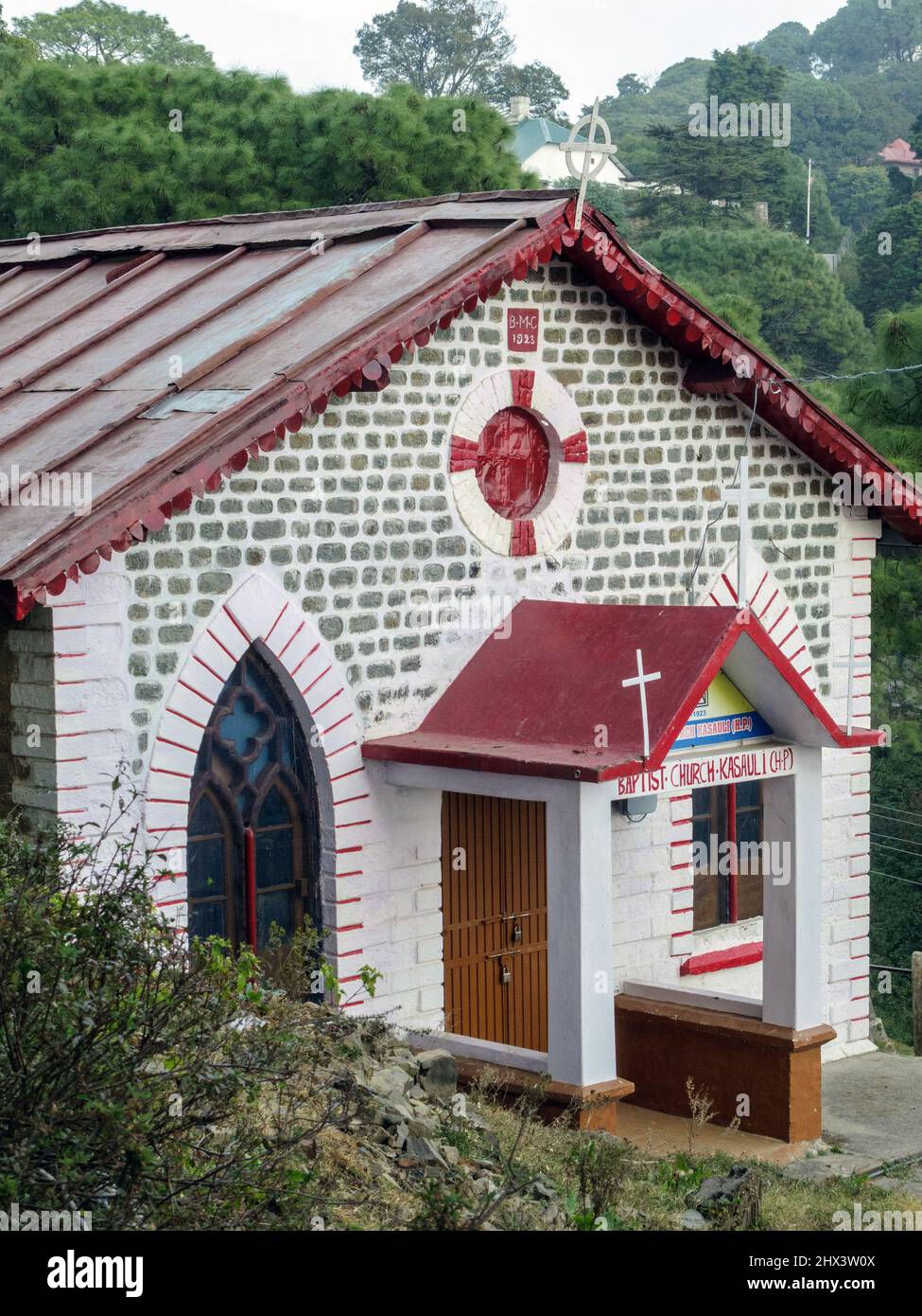 India, Himachal Pradesh, Solan district, Kasauli town. The Baptist Church,  built in 1923 Stock Photo - Alamy
