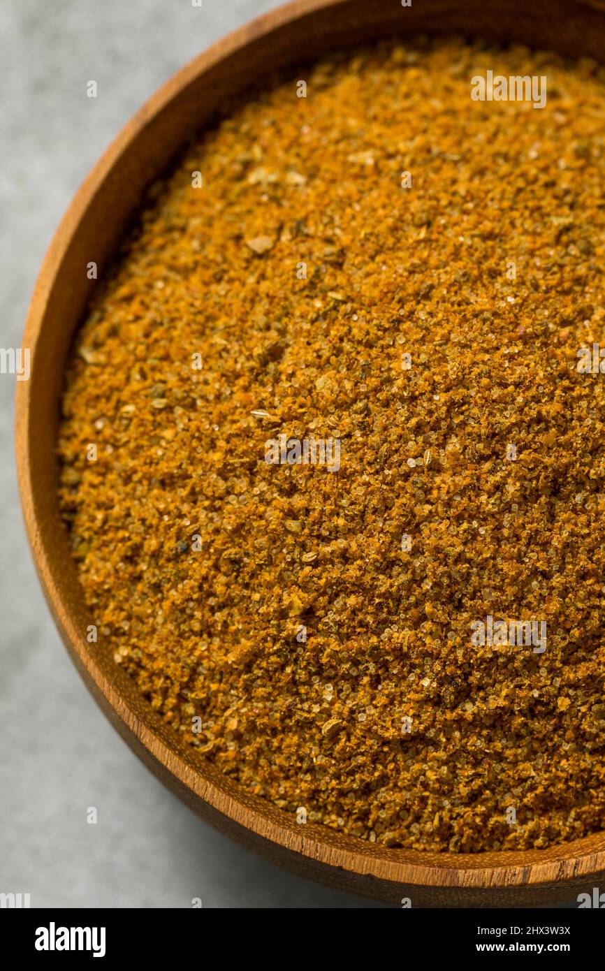 Organic Dry Cajun Spice Seasoning with Paprika Salt and Pepper Stock