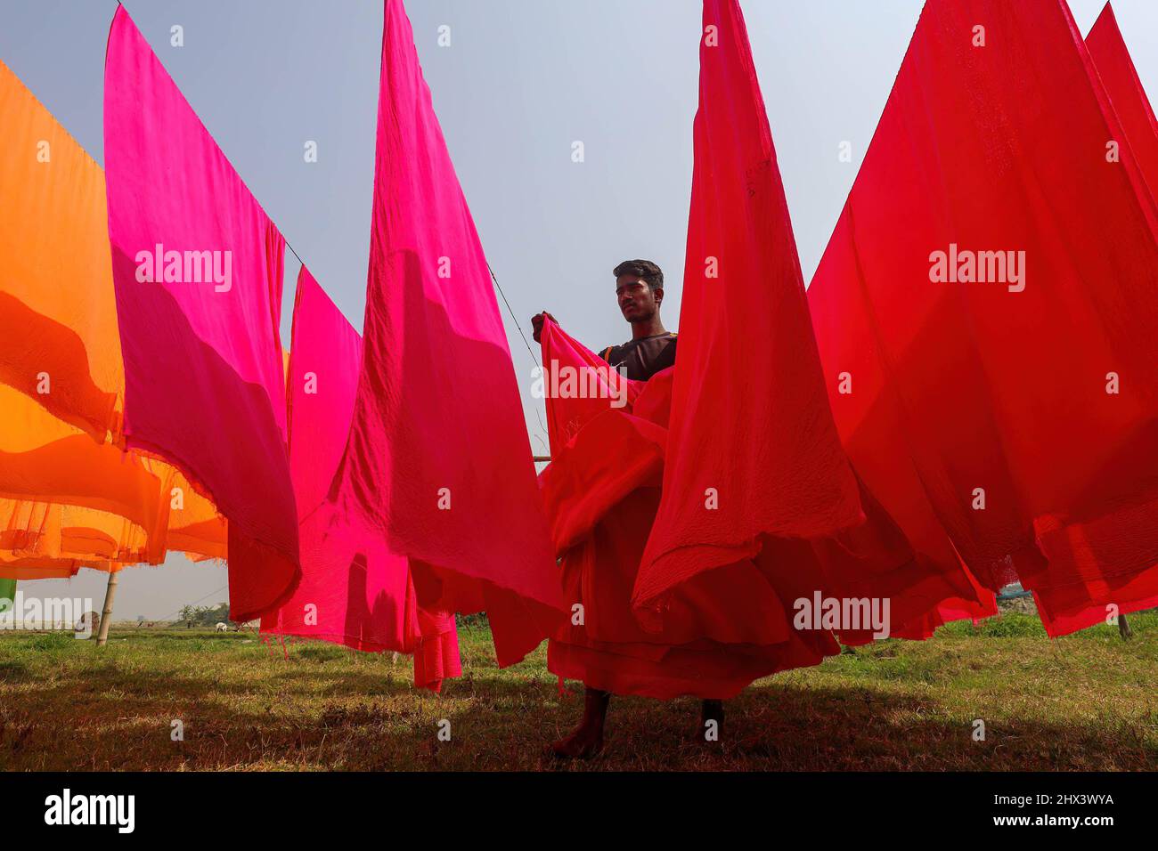 Bangladesh garments dyeing hi-res stock photography and images - Alamy