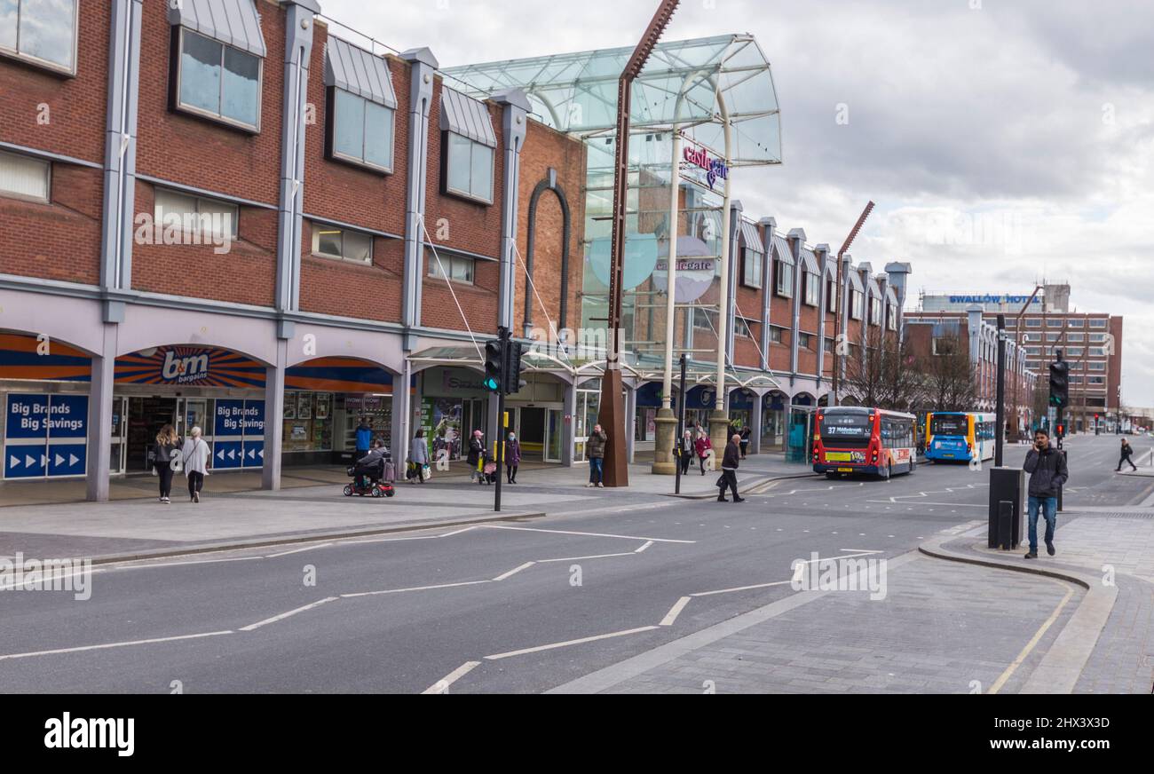 Castle Centre in High Street ,Stockton on Tees,England,UK which is set to be demolished in plans Castle Centre in High Street ,Stockton on Tees,England,UK which is set to be demolished in plans