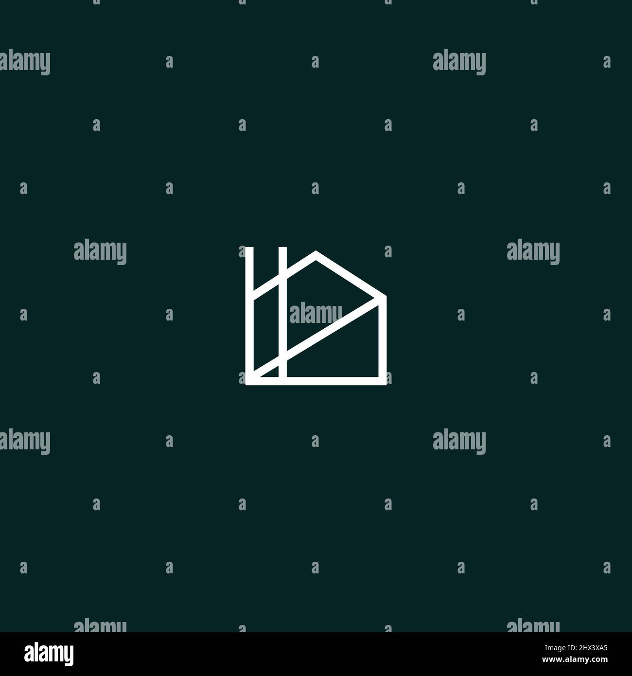 Unique, modern and professional design for home renovation logo #4 Stock Vector