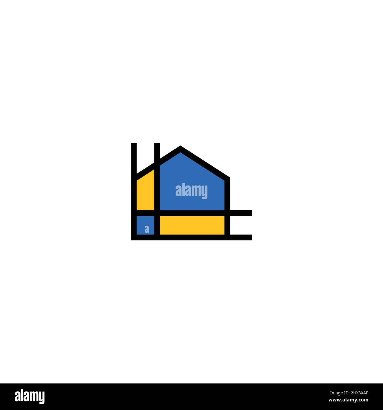 Unique, modern and professional design for home renovation logo #3 Stock Vector