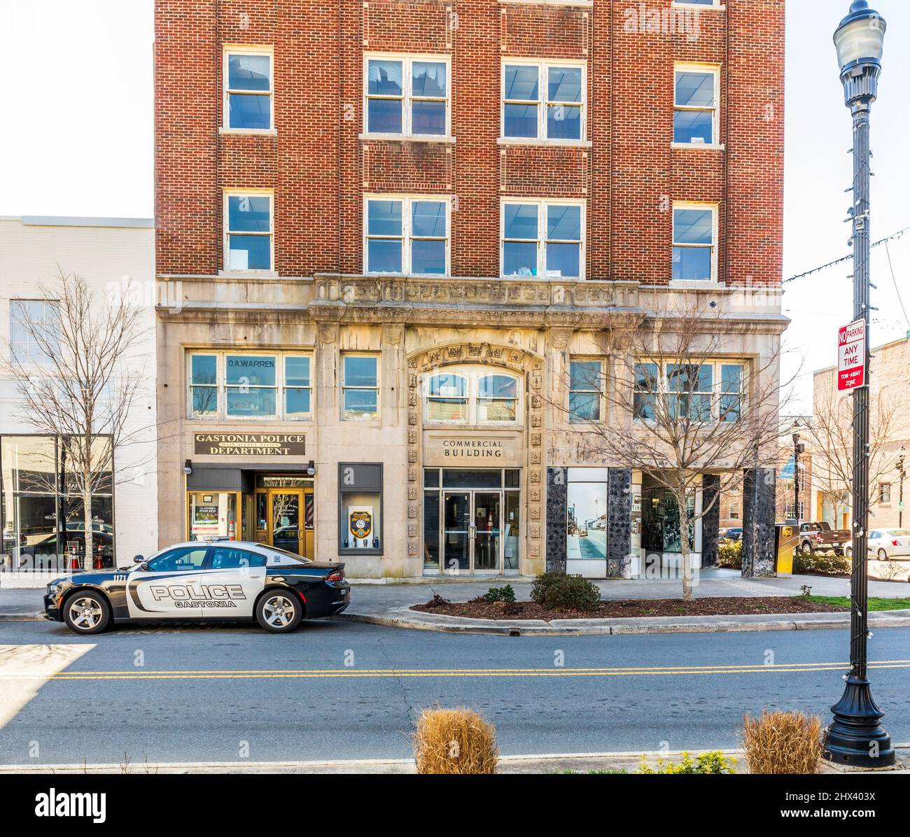 GASTONIA, NC, USA3 MARCH 2022 Facade of the Building", an