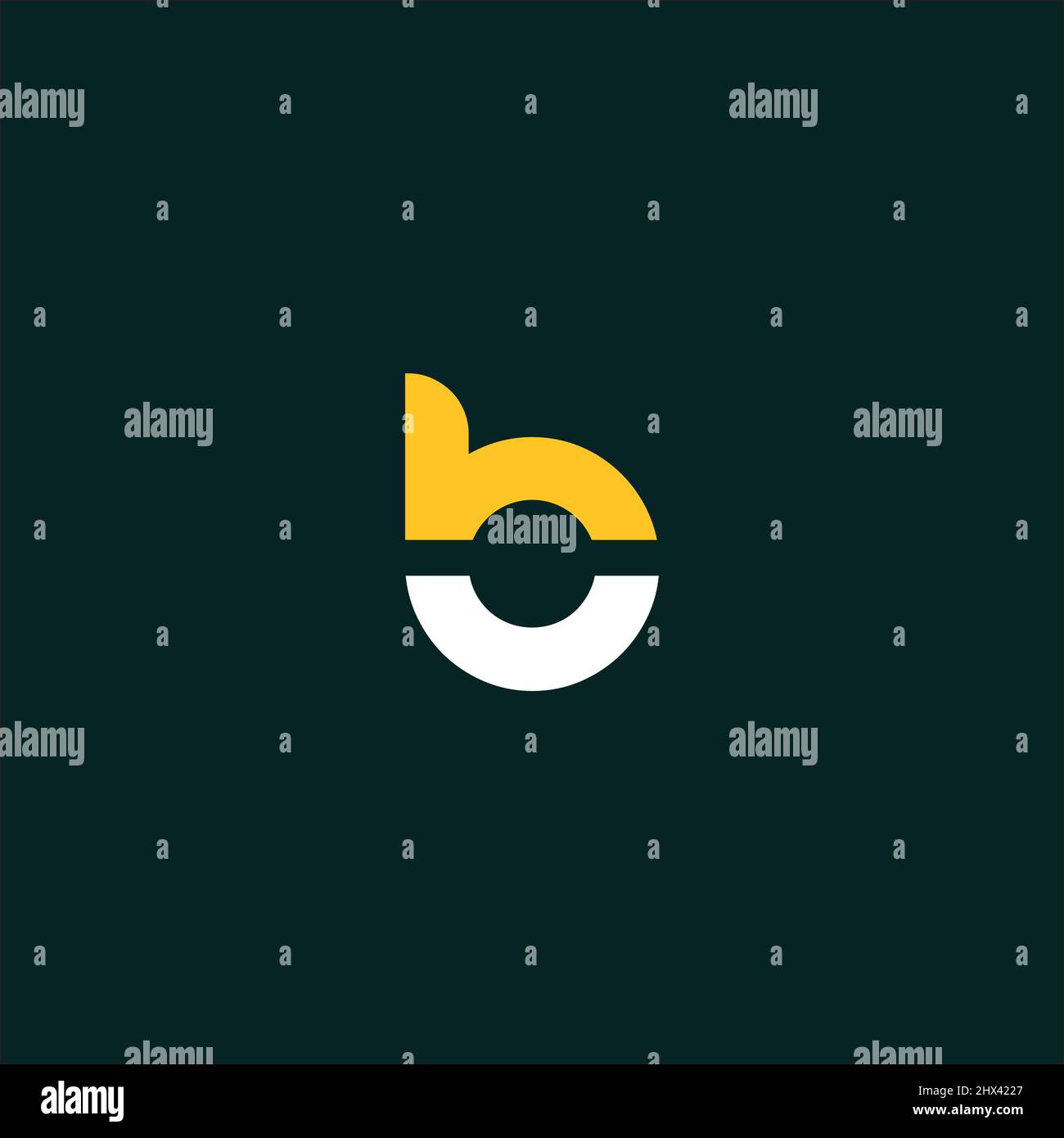 The initials BU logo is simple and modern #2 Stock Vector