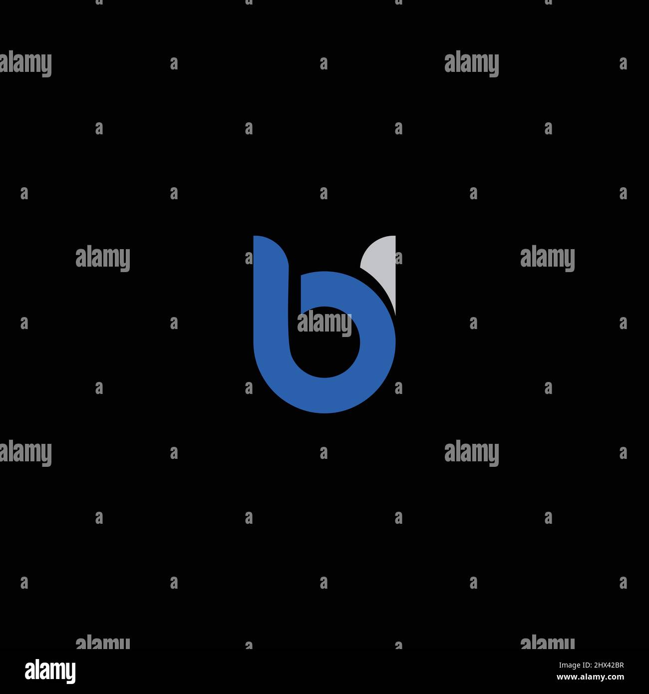 The initials BU logo is simple and modern #1 Stock Vector