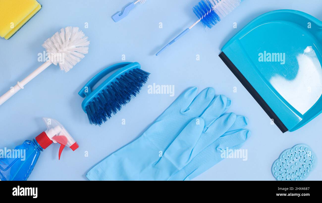 Creative pattern and layout with zero waste domestic cleaning tools